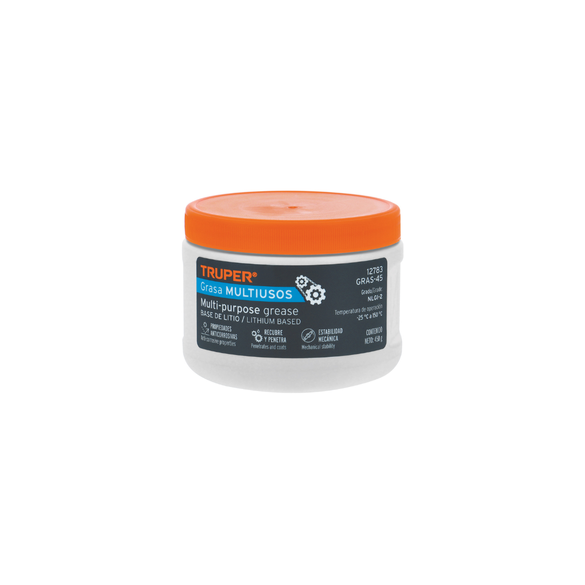 1 Grasa lubricante multiusos, base litio, 450 g - Imagen 1