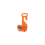 Gancho plástico naranja para manguera de jardín