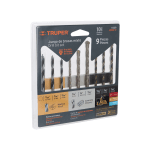 Juego de 9 brocas para metal, concreto y madera