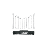 Jgo 10 llaves combinadas extralargas pulidas std y mm