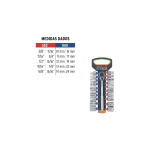Juego de dados mm y std con matraca, cuadro 3/8"