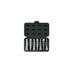 Juego de 7 dados cuadro 1/2" punta larga bristol, en estuche