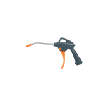 Pistola plastica para sopletear, cuerpo de POM