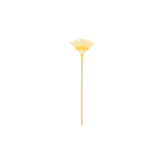 Escoba metálica para jardín, curva, 20 dientes, mango 48"