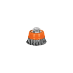 Gratas de copa alambre trenzado Grueso, eje 5/8"-11