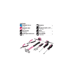 Juego de herramientas básicas, color rosa, 8 piezas - Imagen 2