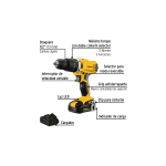 Combo rotomartillo/dest + dest/impacto, 20V - Imagen 2