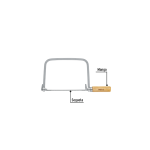 Arco calador con 5 seguetas de 6-1/2" - Imagen 2