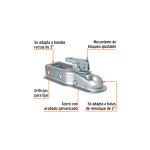 Acoplador para remolque, para bola de 2" - Imagen 2