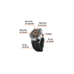 Reloj para caballero de cuarzo, correa de plástico - Imagen 2