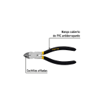 Alicate de corte diagonal mango de PVC - Imagen 2