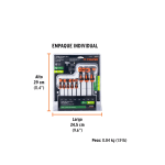 Juego de 8 llaves torx extralargas con mango T - Imagen 3