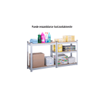Estante metálico 5 repisas MDF cap. 35 Kg - Imagen 2