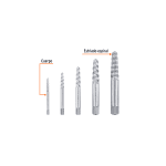 Juego con 5 extractores de tornillos - Imagen 2