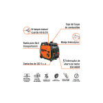 Generador inversor silencioso 3 kW, encendido manual - Imagen 2