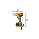 Llave de impacto 1/2", 20V, 155 lb/ft, 1 batería 4Ah - Imagen 3