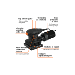 Lijadora orbital 1/4 hoja, 300W - Imagen 3