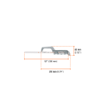 Mini arco 12" de aluminio para segueta - Imagen 3