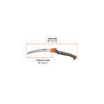 Serrucho plegable 10" hoja curva 5 DPP mango plástico - Imagen 3