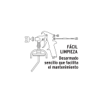 Pistola p/pintar succión HVHP vaso alum, 1.8mm, 2 válvulas - Imagen 4