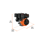 Motor a gasolina 9HP - Imagen 2