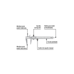 Calibrador vernier escolar 5", acero, std y mm - Imagen 3
