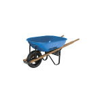 Carretilla 5.5 ft3 imponchable, bastidores madera