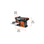 Lijadora de banda y disco 4 x 6", 1/2 HP (375 W) - Imagen 3