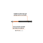 Estuche con 5 puntas de cruz PH2 de impacto largo 4" - Imagen 4