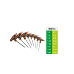 Juego de 8 llaves torx extralargas con mango T - Imagen 2