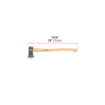 Hacha Boy 2-1/4 lb, mango de hickory 28" - Imagen 3