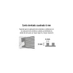 Llana 11" dentado cuadrado 1/4", 6 remaches - Imagen 3