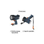 Linterna reflectora LED 300 lm recargable - Imagen 5