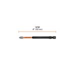 Estuche con 5 puntas de cruz PH2 de impacto largo 4" - Imagen 5