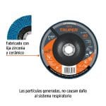 Disco laminado 7", centro 7/8", respaldo fibra de vidrio.